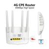 US/EU Plug WiFi Router 150Mbps Networking Modem External Antenna SIM Card 4G Wireless Router 4 Network Ports for Home Office