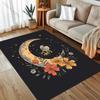 Bee and Moon Divination Print Carpet for Living Room Bedroom Bedside Sofa Table Floor Mat  Large Size Home Area Rug Decoration