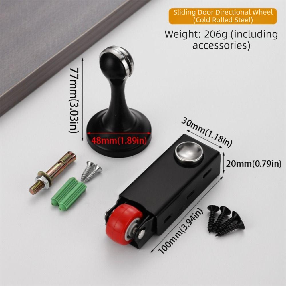 Smooth Rolling Sliding Door Bottom Guide Wheel Anti Sagging Furniture Wheels Sliding Door