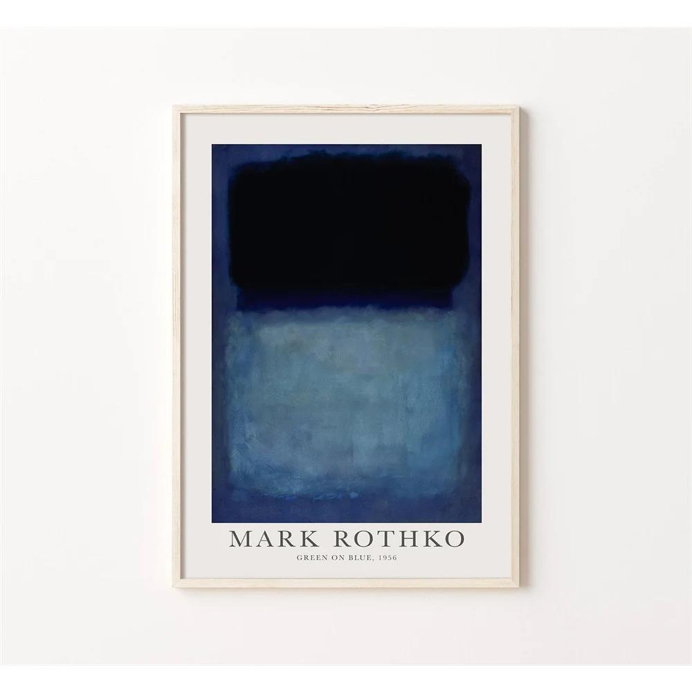 Pitture Astratte su Tela Stampa Mark Rothko Graffiti Minimalismo Poster e Stampe d'Arte Quadri Murali per Soggiorno Cuadros