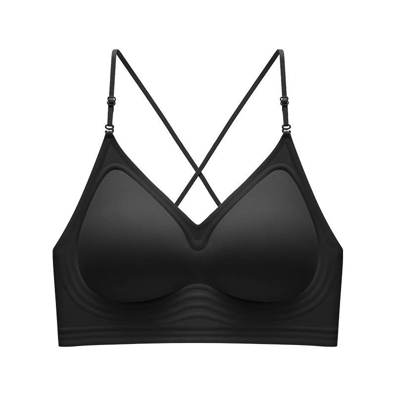 Seamless Backless U-Shaped Push-Up Bra with Thin Straps for Summer