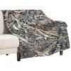 Real Camouflage Throw Blanket Warm Winter Plaid Thins Manga Plaid On the Sofa Comforter Blankets