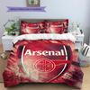 Biancheria da letto con motivo Arsenal Football Club Decorazione per la casa Regalo di compleanno (1 * copripiumino + 2 * federa, senza nucleo)