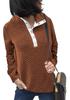 2024 Autumn/Winter Women's Casual Color Block Pullover Hoodie with Pockets