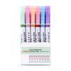 Creative 6-Color Wave Pattern Highlighter Set: DIY Outline & Curve Pens for Students