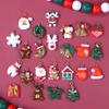 24Pcs Mixed Style Christmas Charms Snowman Santa Tree Penguin Reindeer Pendant For Diy Jewelry Accessories