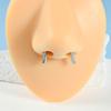 1PC Stainless Steel Magnetic Septum Nose Ring Horseshoe Snake Fake Nose Ring Faux Non Piercing Clip Nose Piercing Jewelry