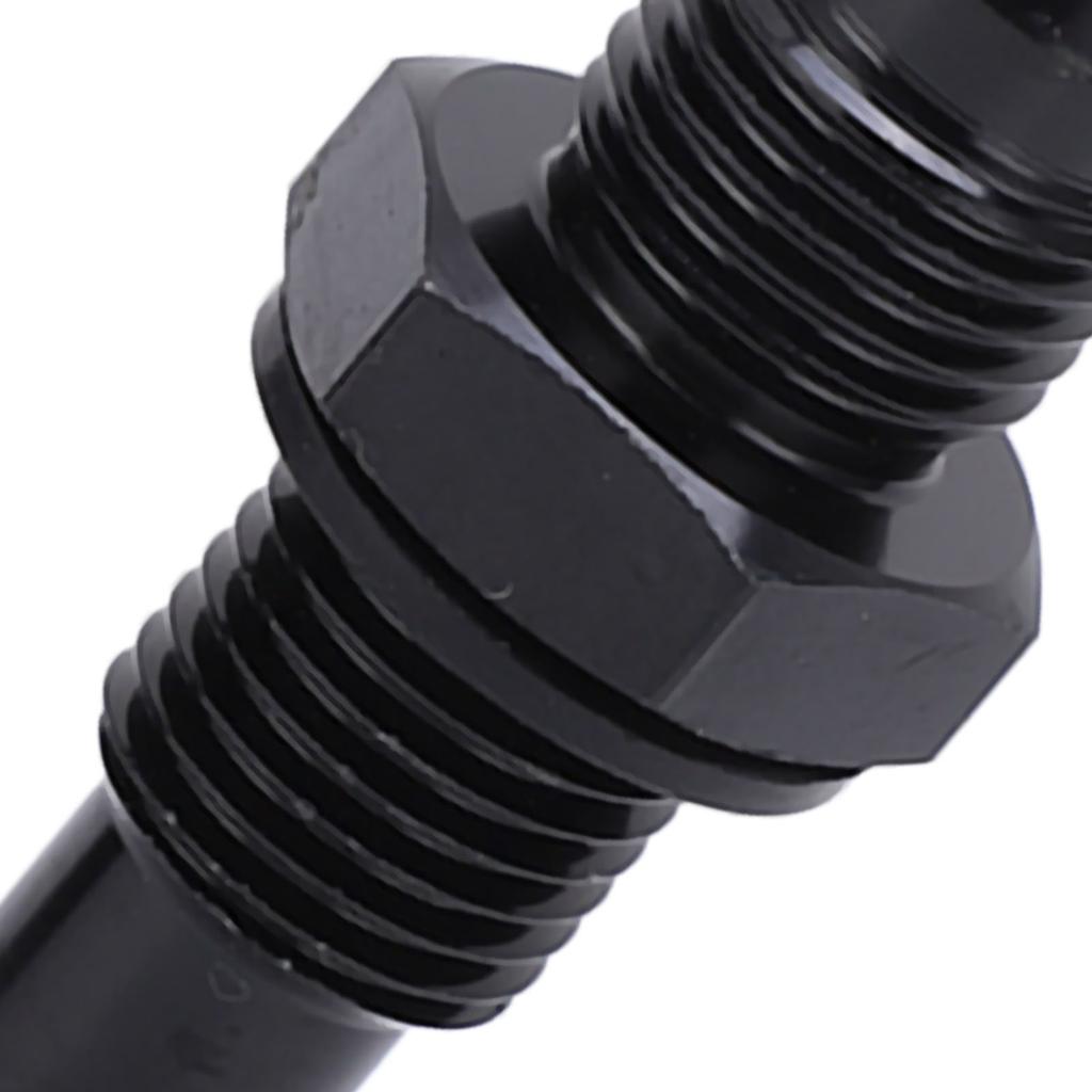 1Pair 6AN‑1Celsius4NPS   Oil Cooler Adapter Fitting Aluminium Alloy Rustproof Black