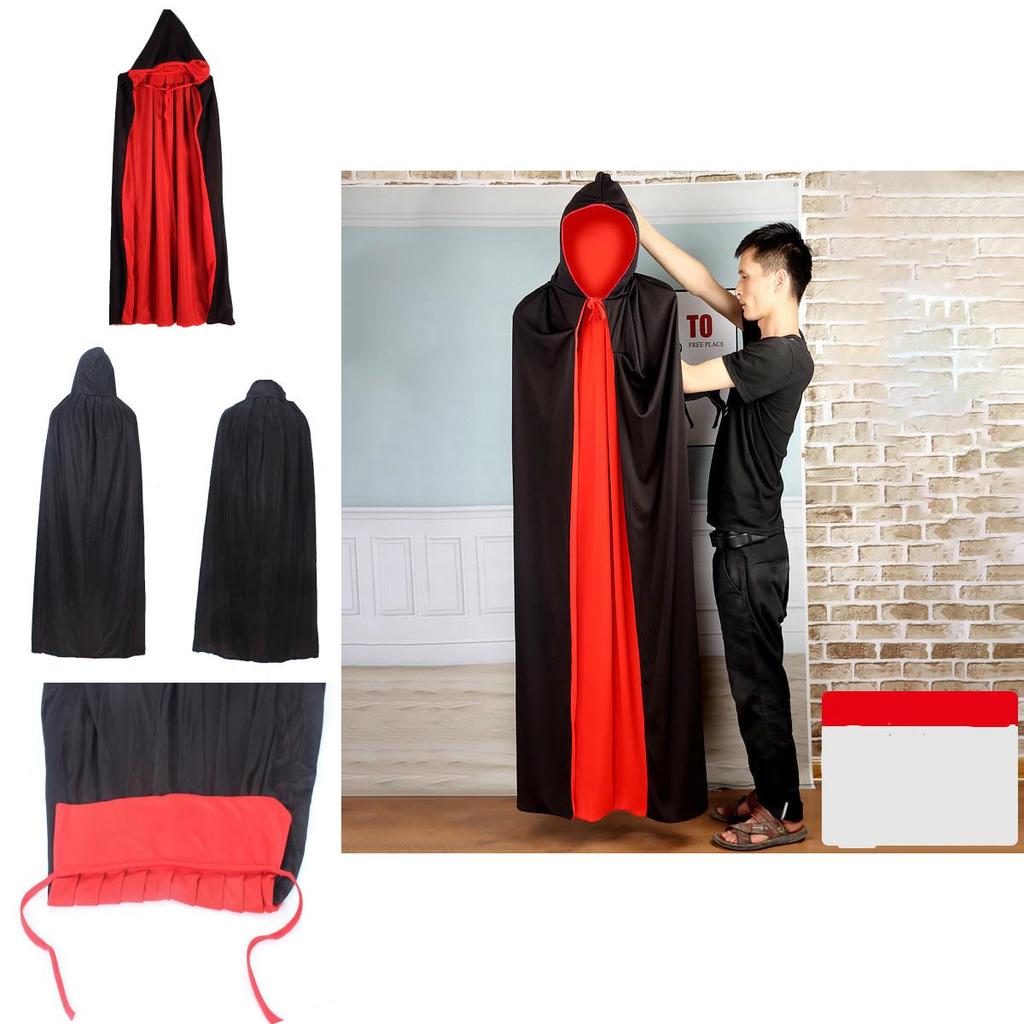 Mantello da Vampiro in Poliestere di Alta Qualità Ideale per Costumi Cosplay da Strega Mago