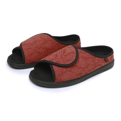 Pantofole Diabetiche da Donna alla Moda Chiusura Regolabile Memory Foam Scarpe da Casa Punta Aperta Larghezza Extra Larga Scarpe Sanitarie Regolabili