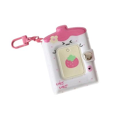 Photocard Binder Album Mini Photo Album with Keychains Mini Photo Card Books Holder with Pendants DIY Keychian 32 Pocket
