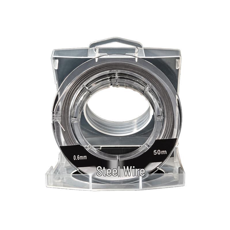 Ultra-Fine Rubber-Coated Steel Fishing Line, Anti-Bite 304 Stainless Steel, for Sea Fishing and Beading, First Gold Small