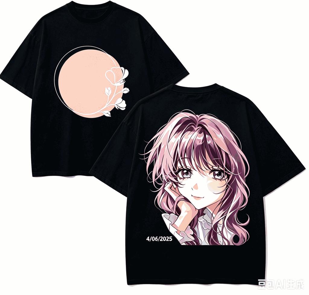 The Fragrant Flower Blooms With Dignity Anime Lover T-shirt Harajuku Cotton New Model High Street Oversized Unisex Short Couples
