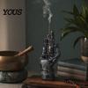 Resin Hand Statue for Meditation Palmistry Incense Holder, Statue, Decorative Holder Stick Ancient Mystical Palm Sculpture Home Table