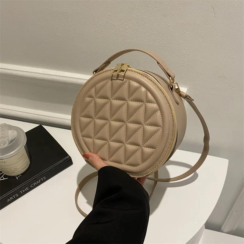 Women's diamond-shaped niche bag small round crossbody shoulder casual feminine personality new fashion