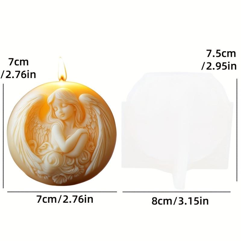 3D Uroczy Chłopiec w Kołysce Cylindrowa Świeca Forma Silikonowa Aniołek Chłopiec Dziewczynka Śpiący w Kołysce Forma na Świecę Anioł Żywica Gips Formy