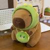 Dinosaur Hat Frog Capybara Plush Toy Animal Stuffed Doll Decoration Gift Kids