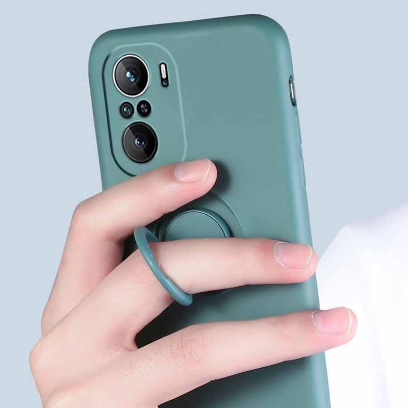 Pouzdro pro Xiaomi Redmi Note 13 12 Pro Plus 5G s držákem prstenu a stojánkem, silikonové pouzdro Redmi Note 12S 11S 10S 9S 8T 9 10 11 Pro kryt