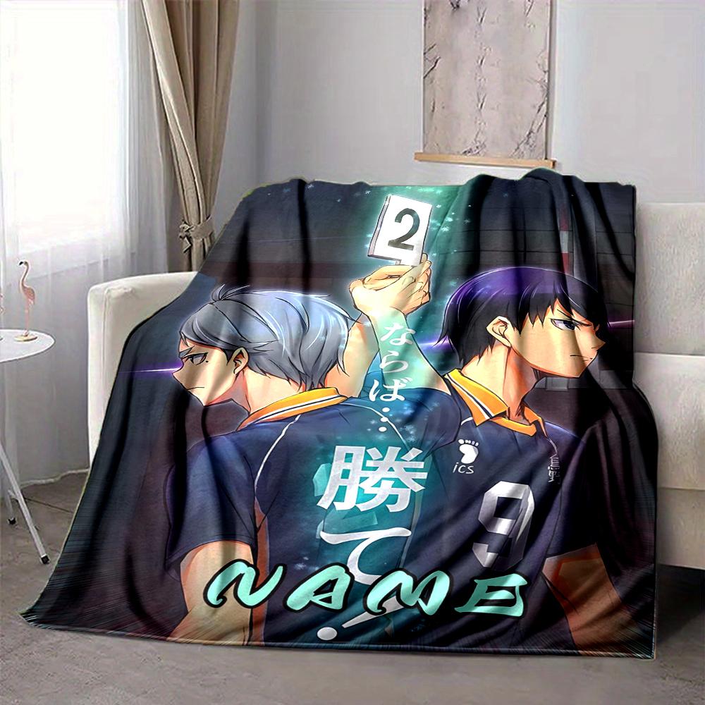 Custom 1pc Volleyball Passion: Name's Drive Blanket, Soft And Comfortable Blanket, Casual Warm, Camping Travel Blanket, Birthday Gift Q91279