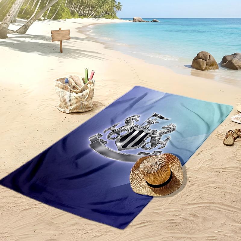 Newcastle United Football Print Beach Towel, Large Soft Quick Dry Towel for Beach Camping Swimming