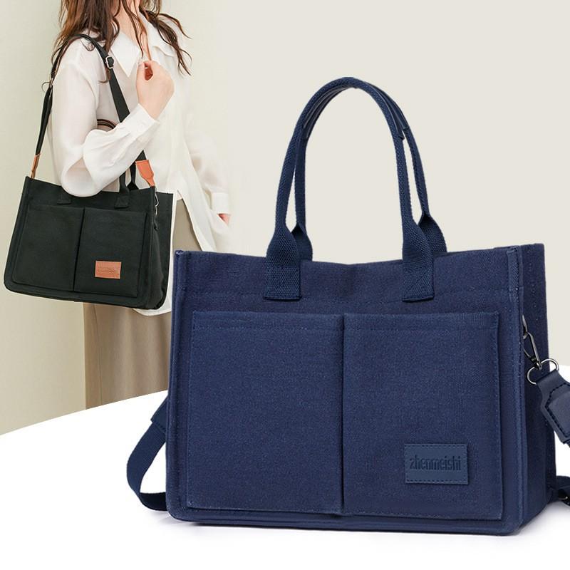 Neuer Rucksack Japanisch Einfach Große Kapazität Segeltuchtasche Tägliches Pendeln All-Match Handtasche Lässige Tragetasche