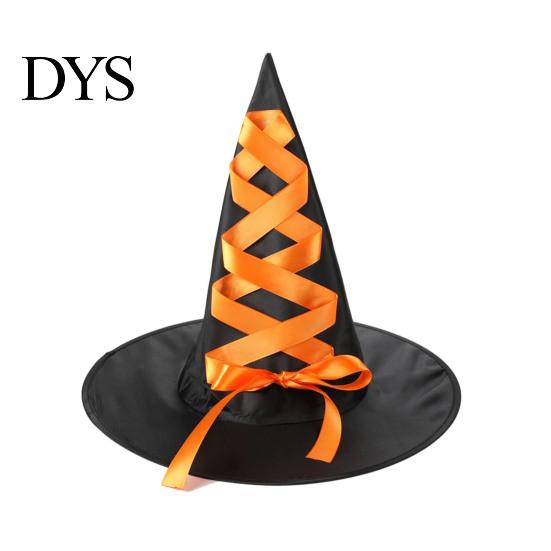 Halloween Costume Accessories Witch Hat, Reusable Oxford Cloth Pointed Wizard Festive Party Souvenir Hat for Costume, Carnival, Masquerade,