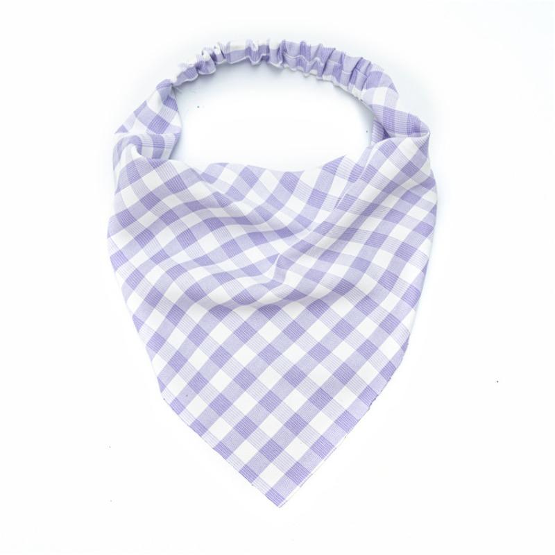 New Square-patterned Bullet Force Triangular Headscarf for Women, Suitable for Spring and Summer, for Tying Up The Hair and Covering The Head.