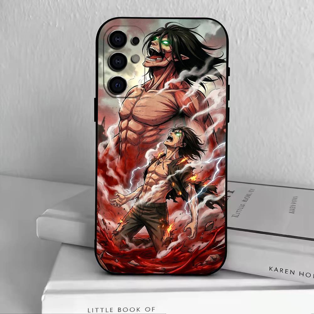 A-Attack Titan  Phone Case For Samsung S25,S24,S21,S22,S23,S30,Ultra,S20,Plus,Fe,Soft Silicone Black Cover