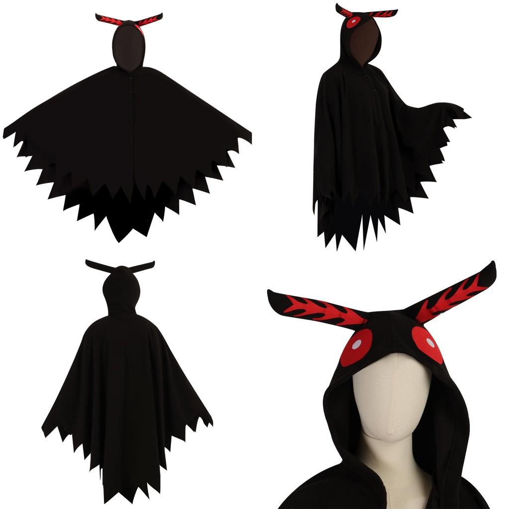 Urban Mothman Legend Cosplay Character Costumes Cloak Halloween Outfit Set