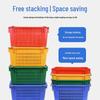 Heavy-Duty Rectangular Plastic Turnover Basket