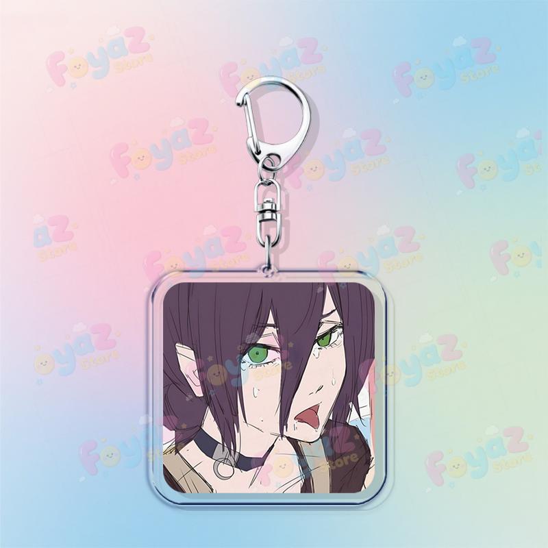 

Anime Reze Art Keychain Accessories Bag Charms Devil Manga Women Keyrings Jewelry Csm Chibi Fans Freinds Gift