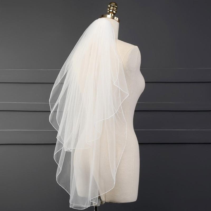 Bridal Veil for Bachelorette Party Sheer Veil for Wedding Headpiece Wedding Veil Head Covering White