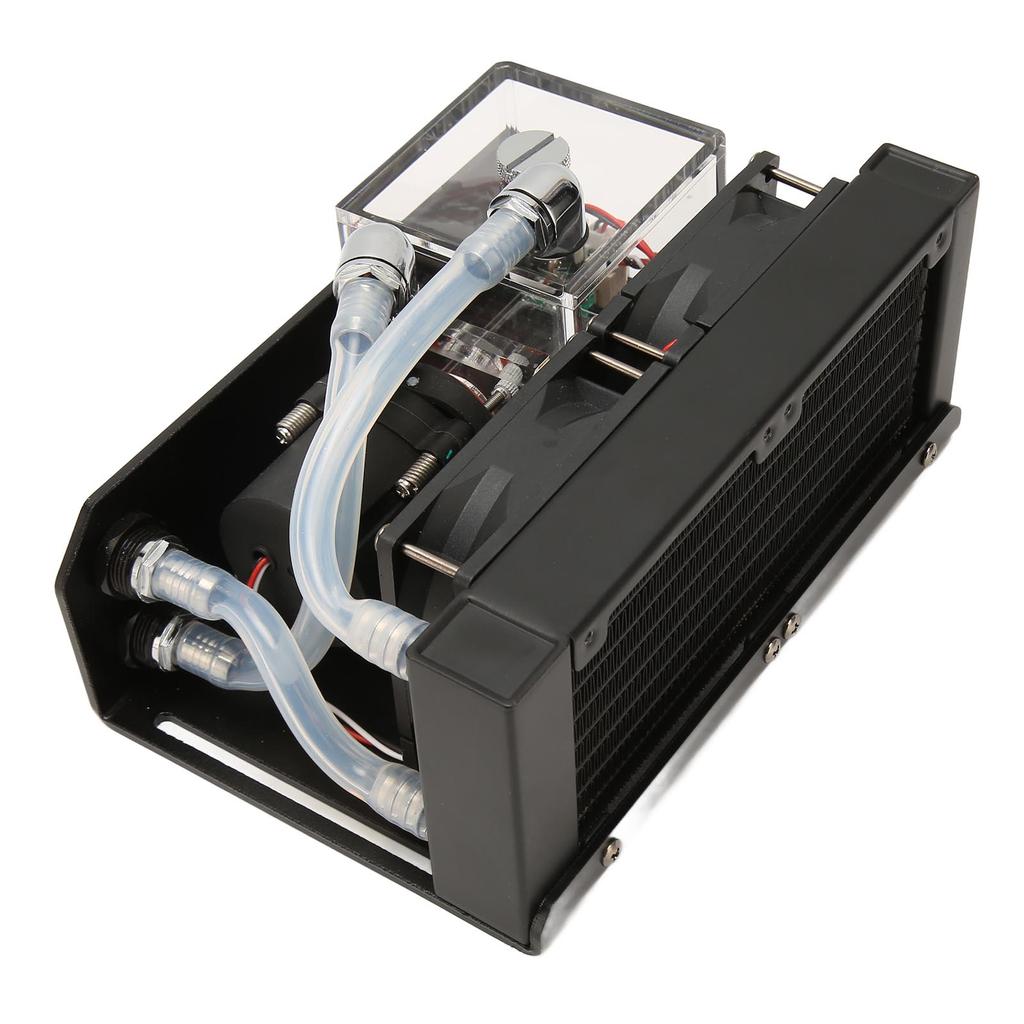 Water Cooling Pump 12V 10W 300ML Water Tank 80mm 4000RPM Fan Water Cooling Tank for Industry