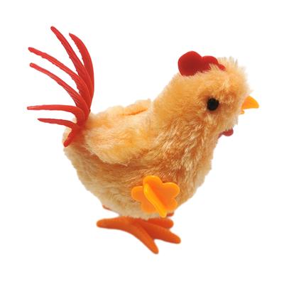 Simulation Big Rooster Wind-Up Toy Chicken Clockwork Plush Jumping Toy Easter Gift Kid Educational Interactive Toy Birthday Gift