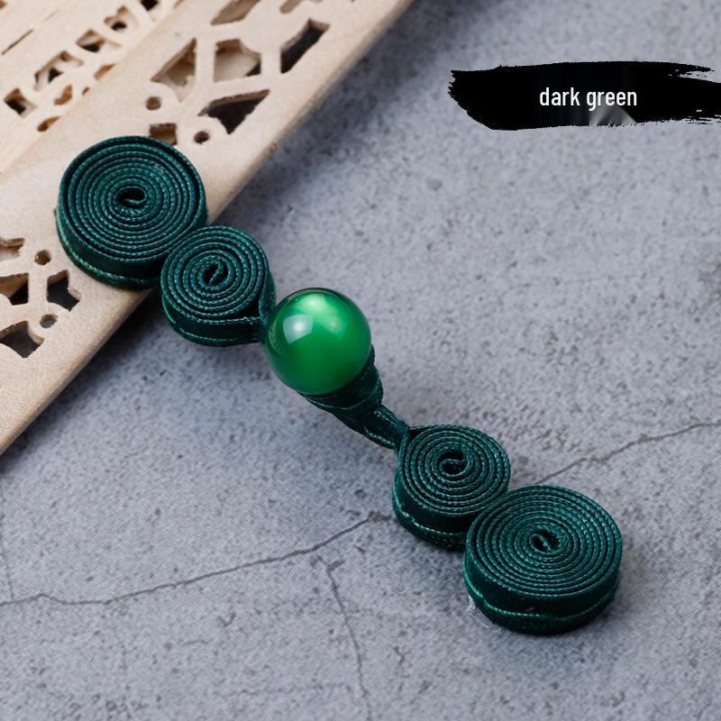 Hengmeihe Cheongsam Jadeitový Korálek Tykev Knoflík - Retro Ručně Tkaná Dekorace Tangu