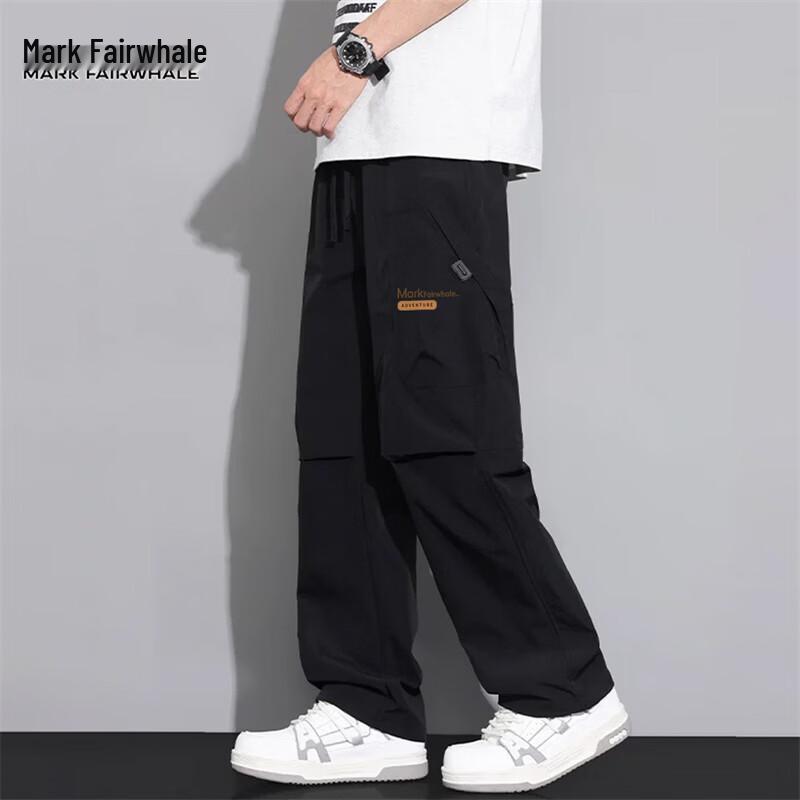 Mark Fairwhale Men's Loose Straight-Leg Cargo Pants