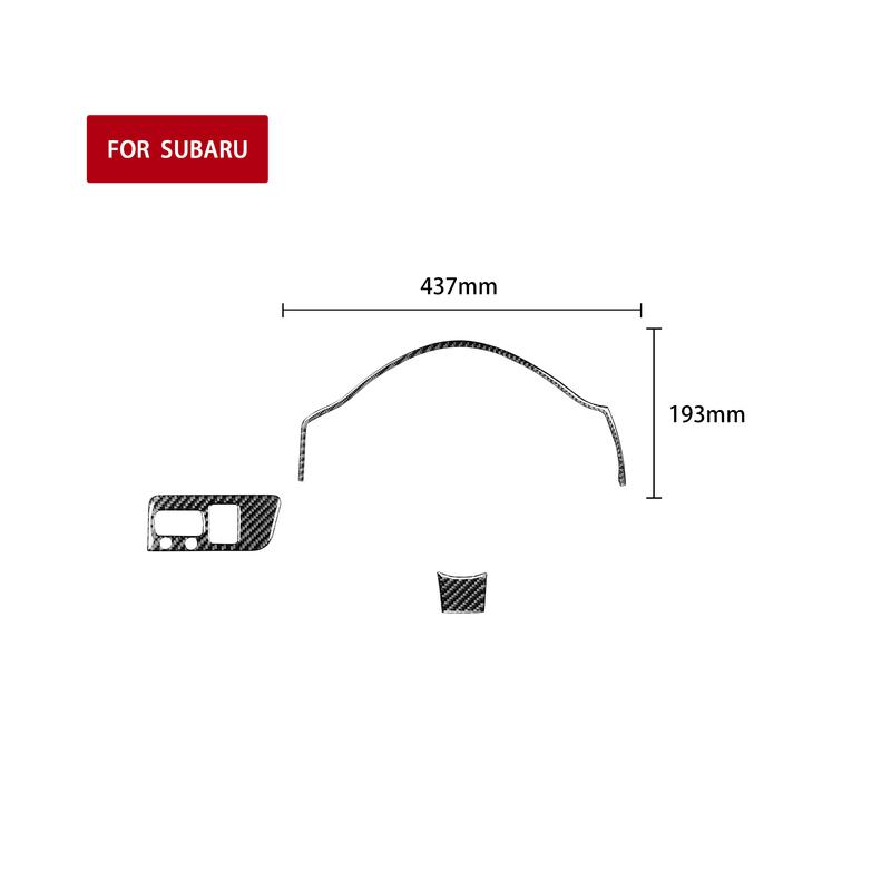 Real Carbon Fiber Car Accessories Speedometer Headlight Switch Cover Soft Sticker For Subaru BRZ Toyota 86 GT86 2017 2018