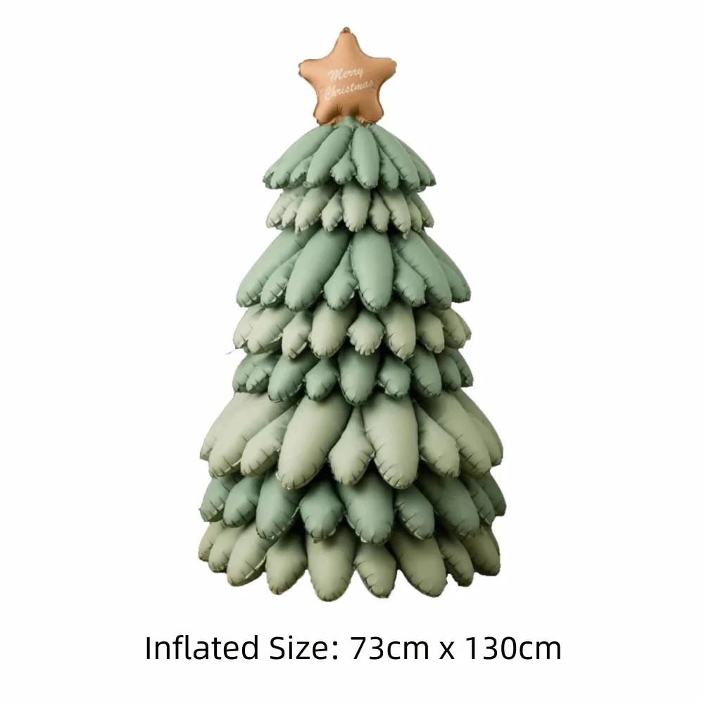 

Aluminum Film Christmas Foil Balloon DIY Party Props Large Inflatable Balloon Kids Toy Inflatable Christmas Tree Balloon 10inch