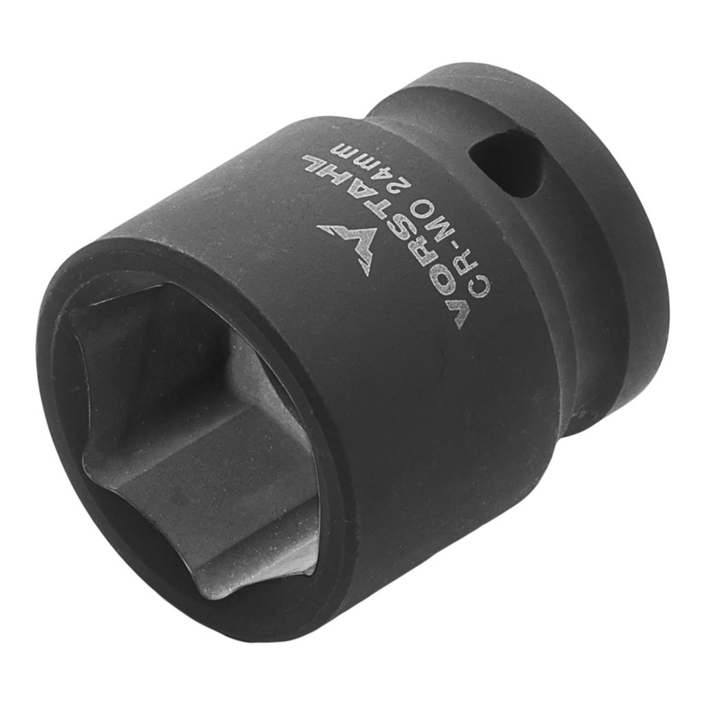 SHORT IMPACT SOCKET FOR SOCKET WRENCH 1/2 HEXAGONAL > 13mm < Vorstahl