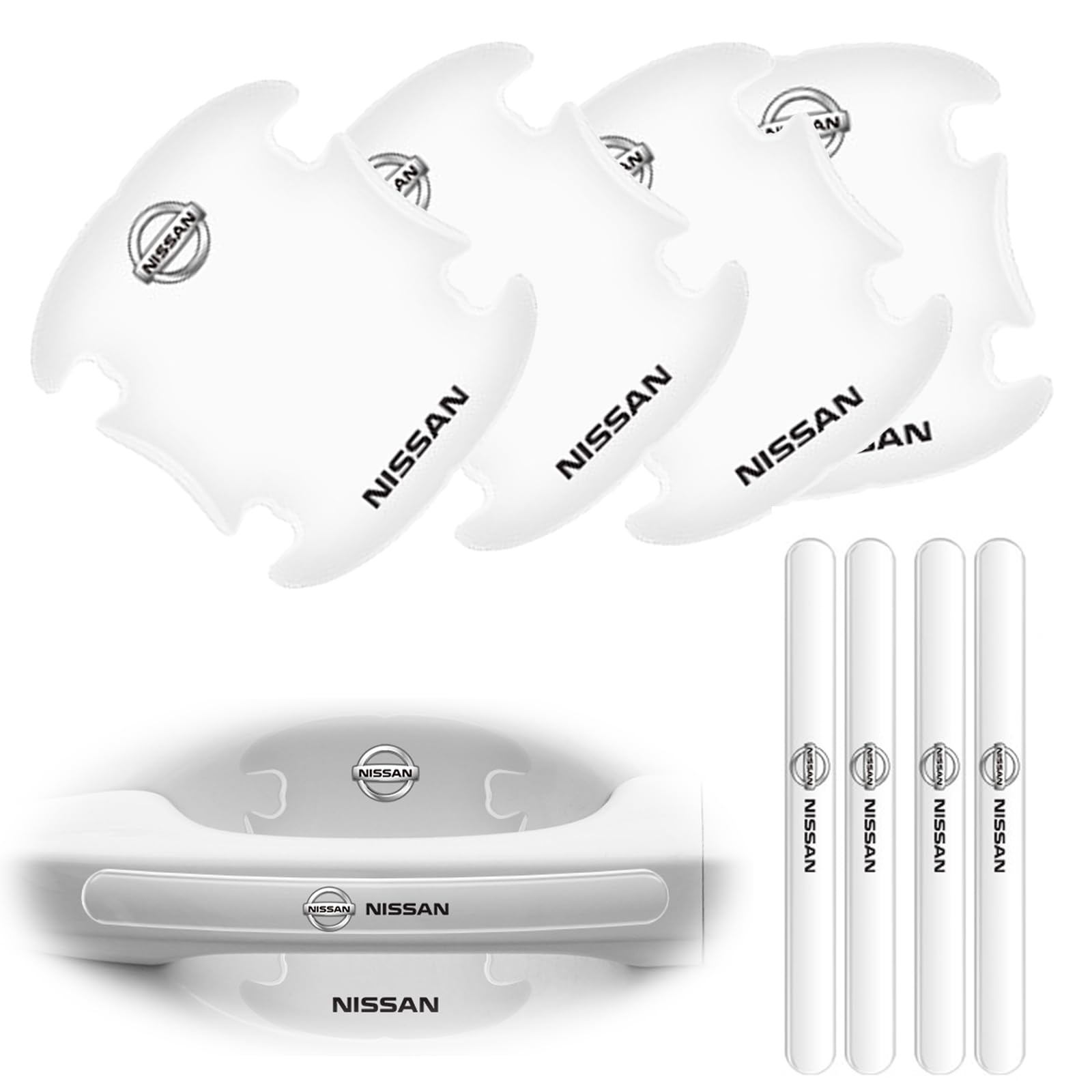 

MochiMingle Door Handle Protector, For Cars, Transparent, Silica Material, Door Knob Protector, 8