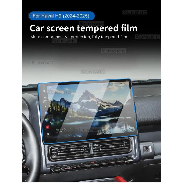 For Haval H9 2024 2025 2026 Tempered Glass Screen Protector Film Car GPS Navigation and Dashboard Anti-scratch Accessories