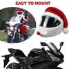 Universal Motorcycle Christmas Helmet Cover Cartoon Elk Santa Claus Fluffy Plush Set Christmas Cosplay Splicing Head Cover