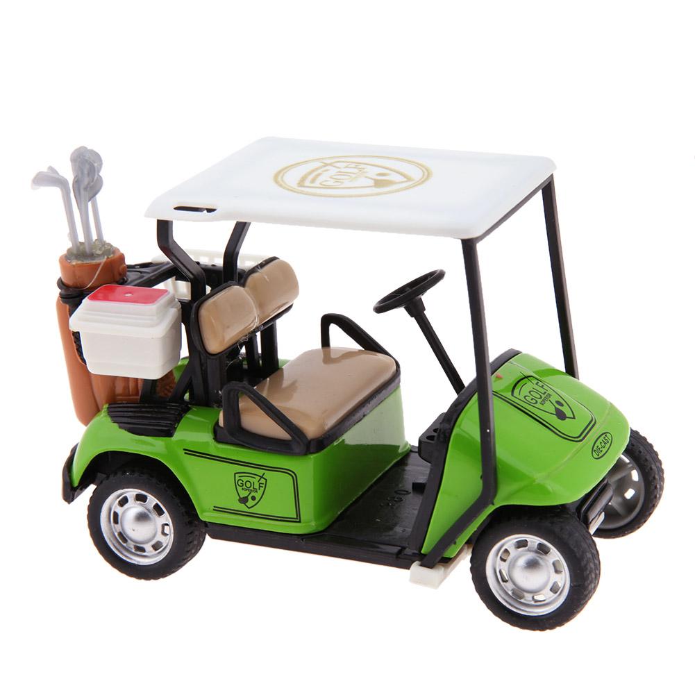 1/36 Model Play Vehicle Toys Mini Pullback Action Simulation Golf Cart Model Toy with Light Music Safe for Children Holiday Gift