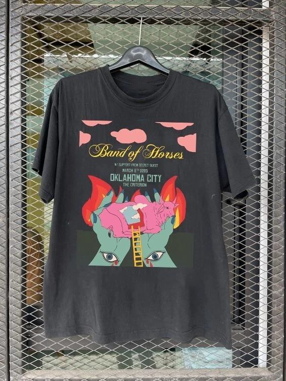 Band of Horses TOUR 2025 POSTER T Shirt Full Size S-5XL Unisex T-Shirt XXXL