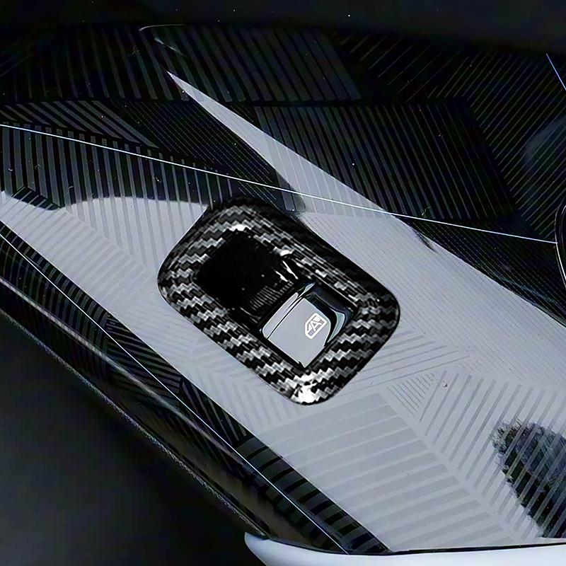 Car Styling Window Glass Lifting Buttons Frame Decoration Cover Trim For BYD Seal EV -2024 Interior Accessories