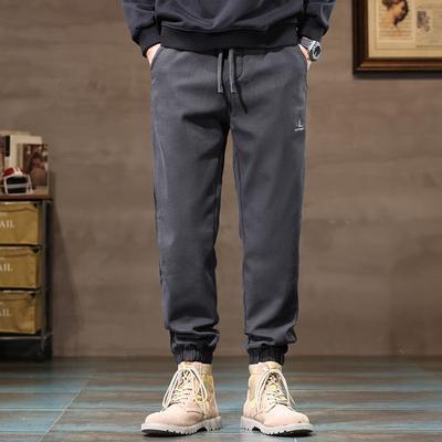 Nieuwe Herfst Heren Casual Broek Losse Sport Voet-trendy Trendy Stiksels Veelzijdige Harembroek