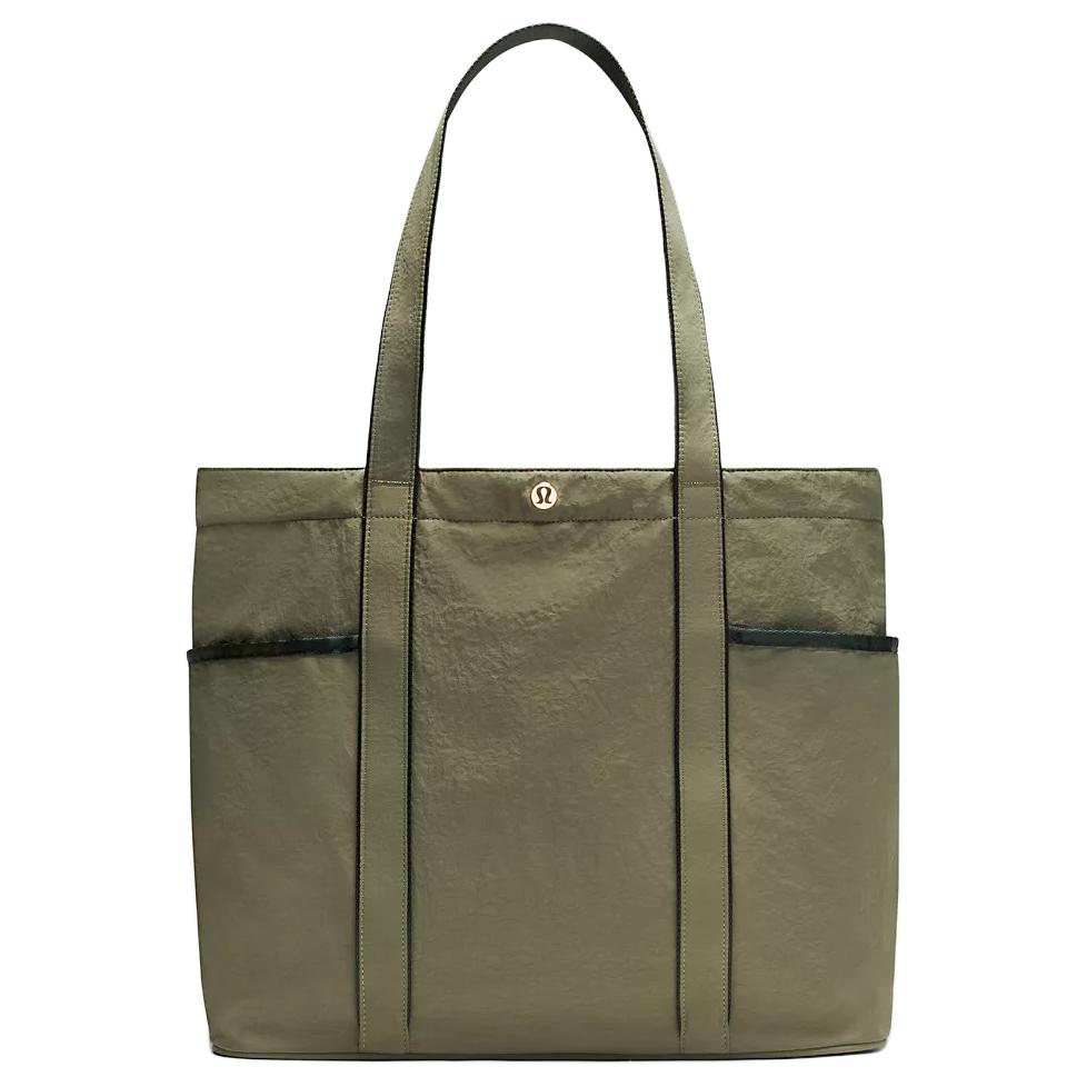 Lululemon 20L Waterproof Casual Daily Recycled Nylon Tote Bag Unisex bags Laurel-Leaf Rainforest-Green LU9BSDS-071319 Laurel Leaf & Rainforest Green