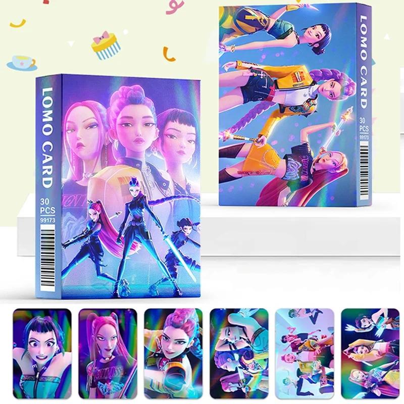 K-POP Demon Hunter Sajaboys Group Holographic Cards - 30-Piece Anime Collectible Set for Fans of K-POP Merch/Trading Card Games
