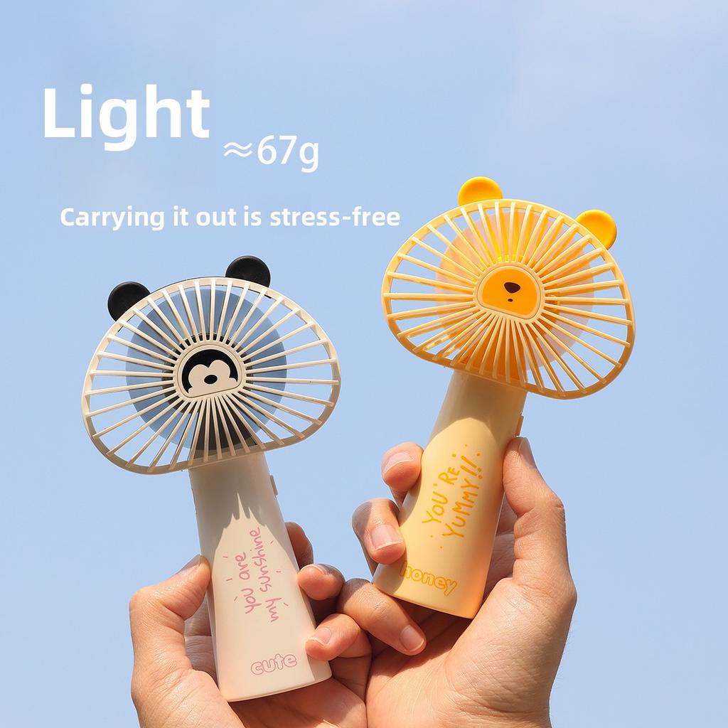 Pet Handheld Mini Fan - Portable Outdoor Mini Electric Fan with Rechargeable USB Charging Port. A Great Summer Gift with Extremely Long Battery Life.