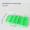 Olive-Shaped Luminous Beads for Attracting Fish, Plastic Hard Beads, Anti-Collision Beads, Fishing Tackle Accessories